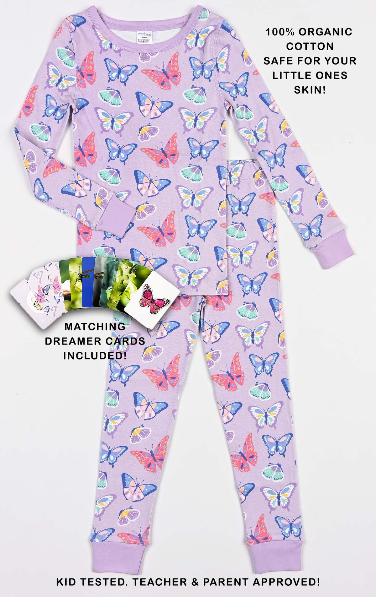 Smart Dreams - Butterfly pajamas and cards