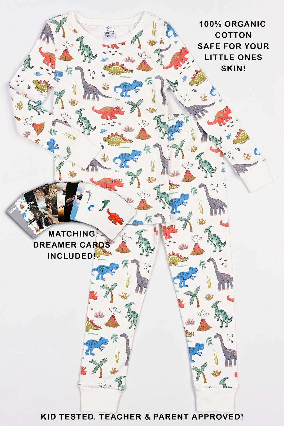Smart Dreams - Dinosaur pajamas and cards