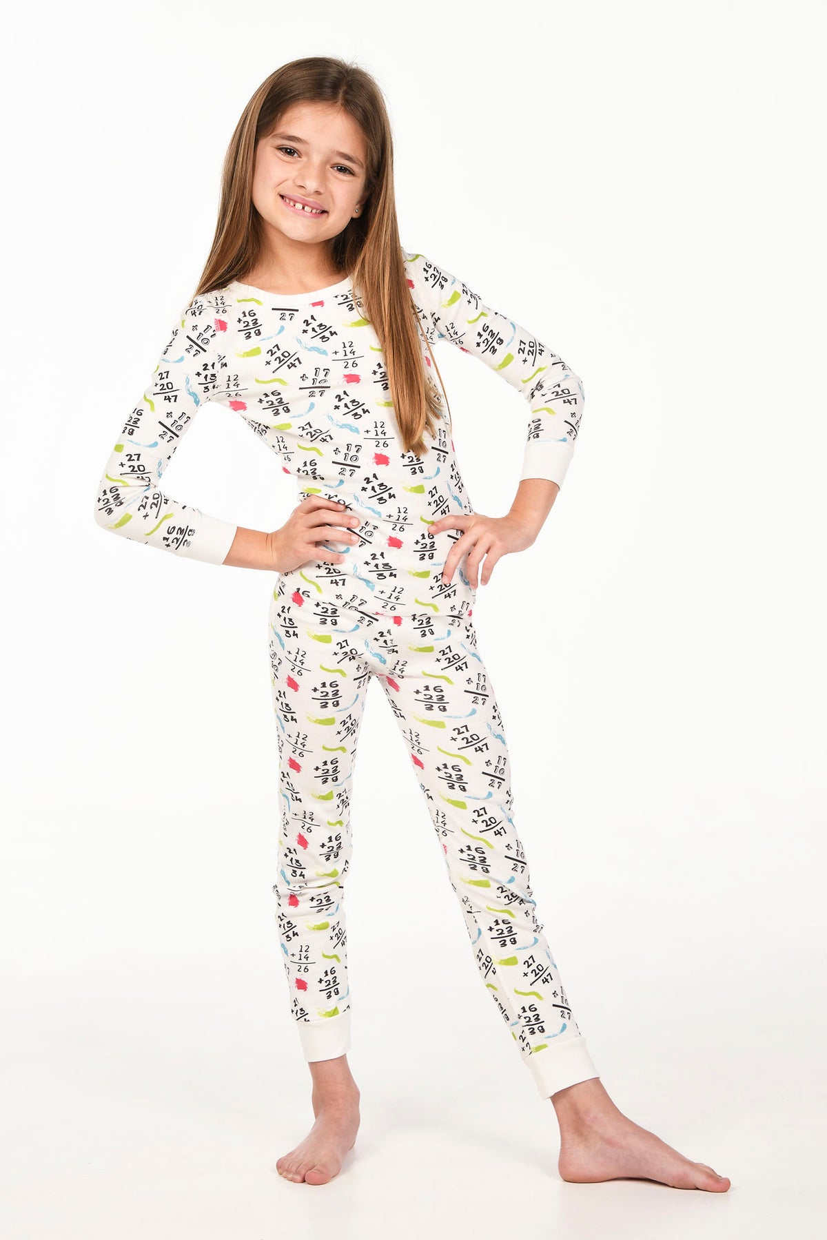 Smart Dreams - Neon Math pajamas and cards