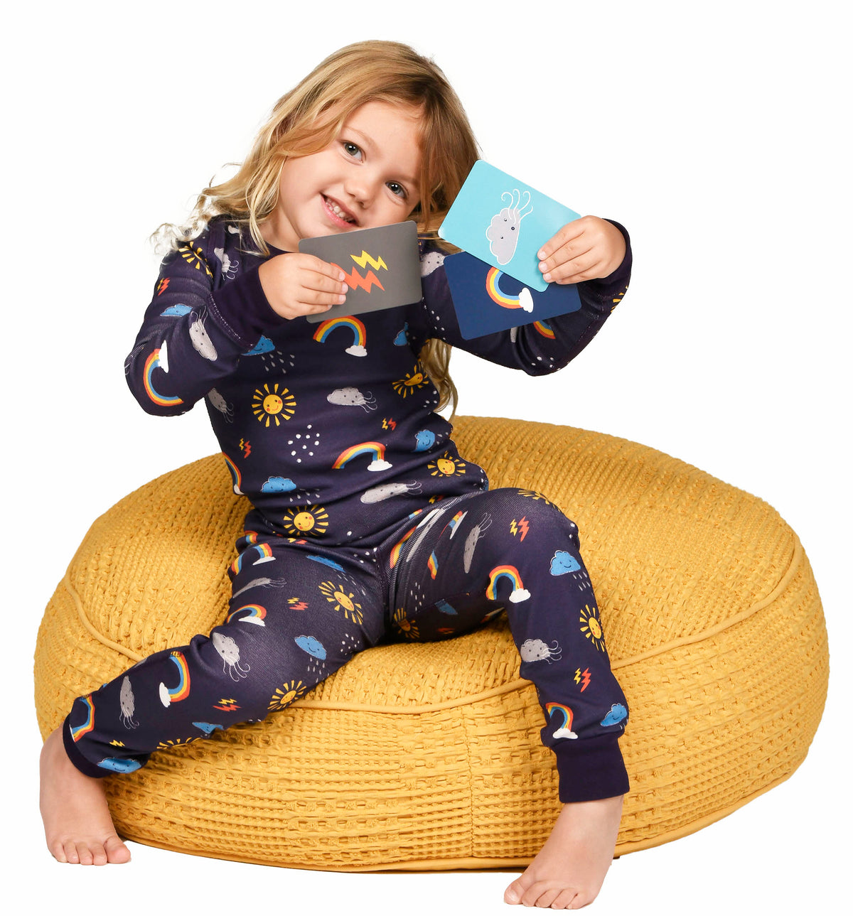 Smart Dreams - Weather pajamas and matching flash cards