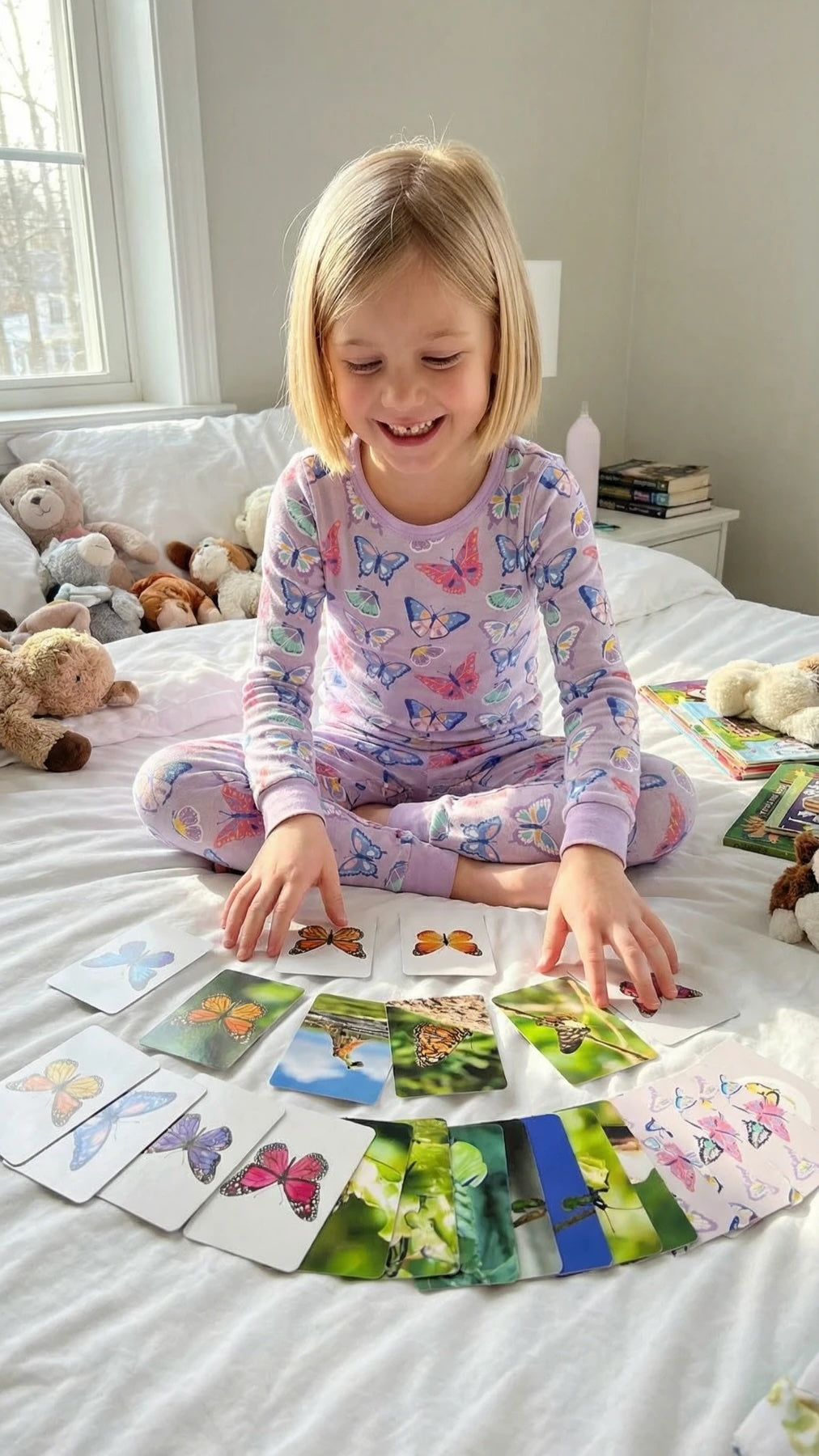 Smart Dreams - Butterfly pajamas and cards