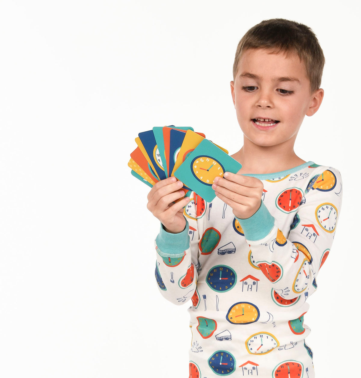 Smart Dreams - Clock pajamas and matching flash cards