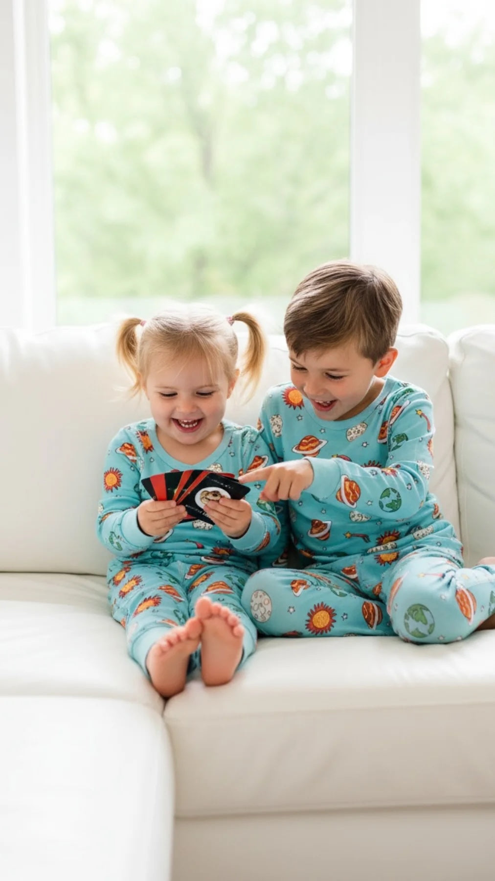 Smart Dreams BUNDLE - Space & Dinosaur pajamas and cards