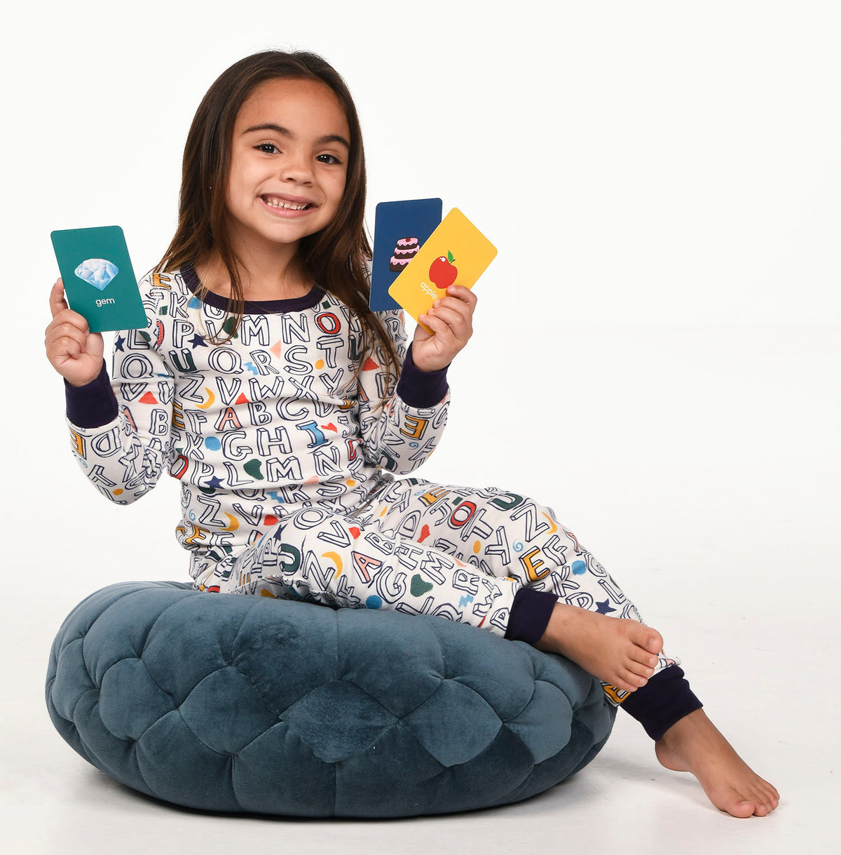 Smart Dreams - Vowel pajamas and matching flash cards