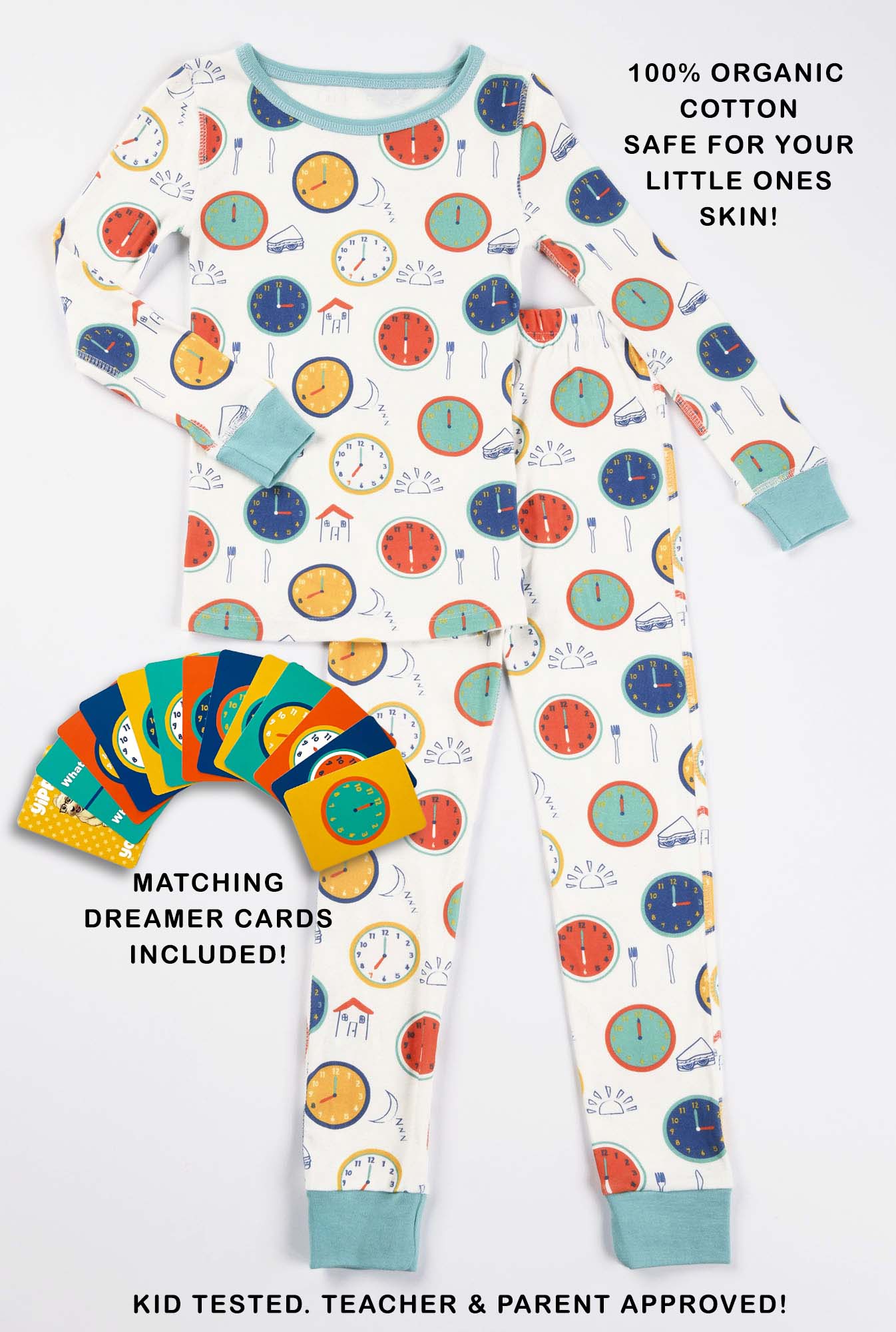 Smart Dreams - Clock pajamas and cards