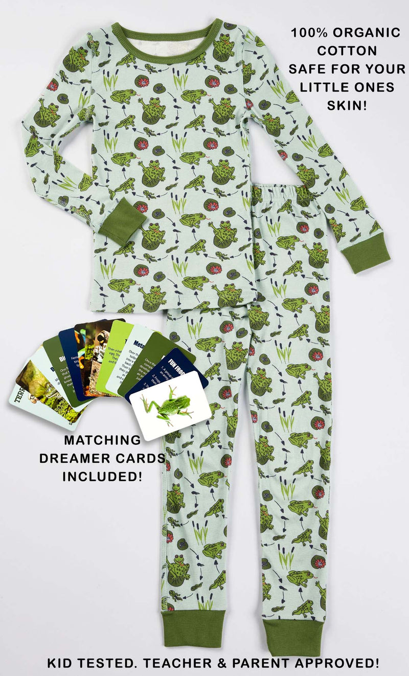 Smart Dreams - Life Cycle of a Frog pajamas and cards