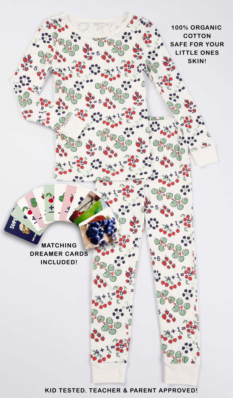 Smart Dreams - Fruit & Math pajamas and cards