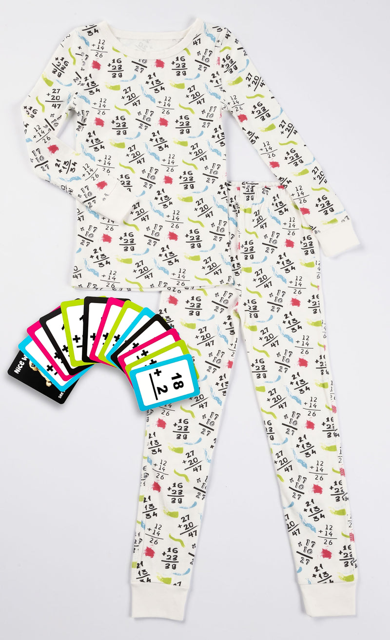 Smart Dreams - Neon Math pajamas and cards