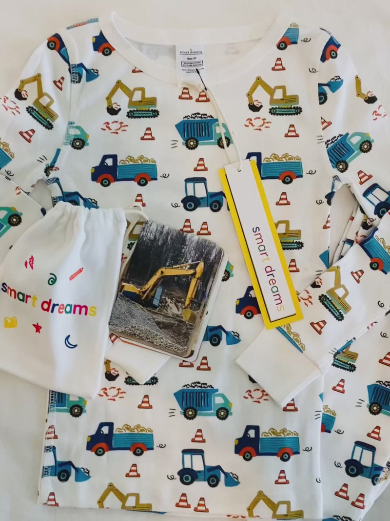 Smart Dreams - Construction pajamas and cards